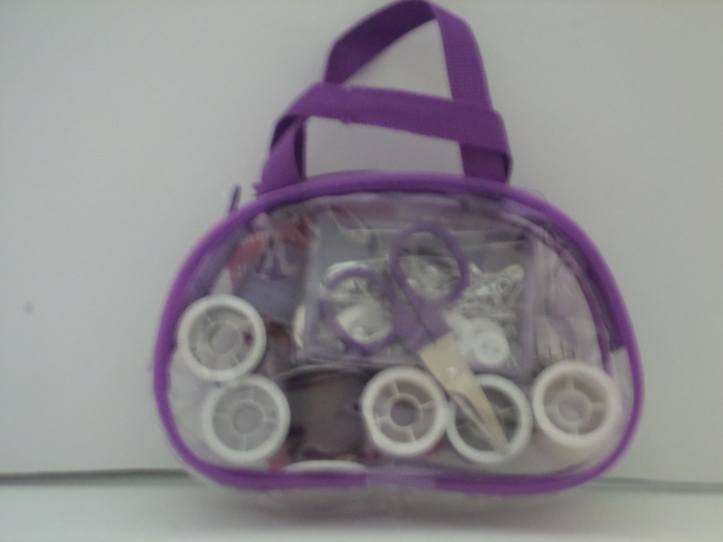 purple mini sewing kit
