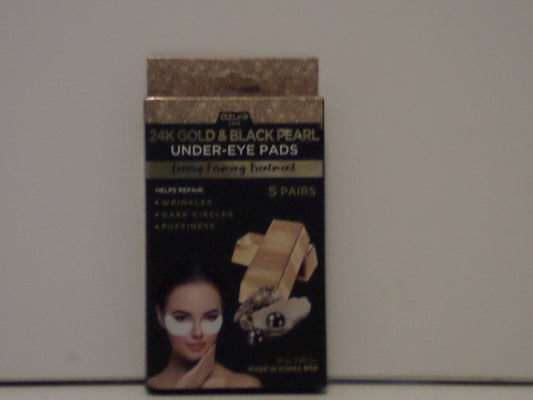 24K GOLD AND BLACK PEARL UNDER EYE PADS