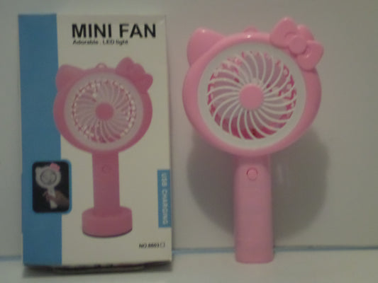 mini pink LED LIGHT fan